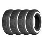Set of 4 off 185 HR15 Michelin XVS Whitewall