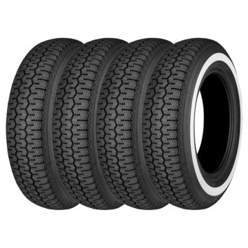 Set of 4 off 165 R 15 White Wall Michelin XZX