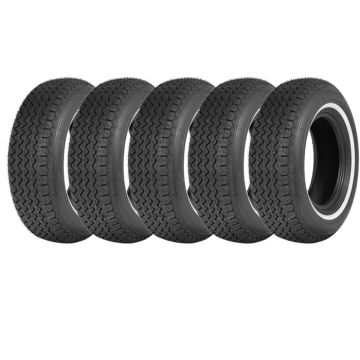 Set of 5 off 235/70HR15 Michelin XVS Whitewall