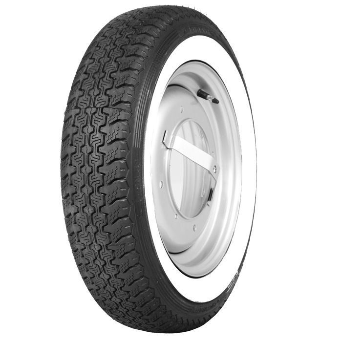 Fiat 500 white wall tyre