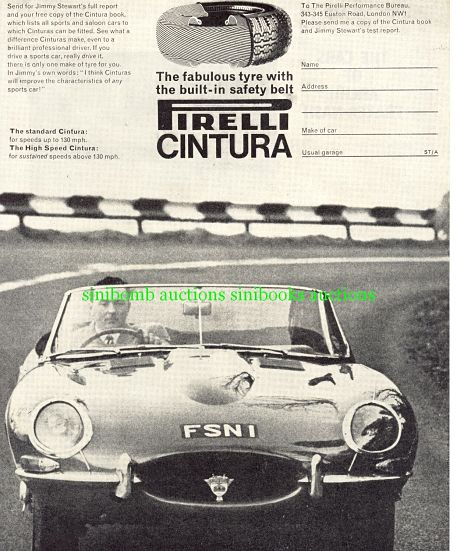 Jaguar E type Article about the PIRELLI CINTURATO ™