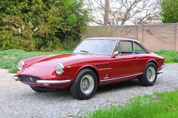 1967 Ferrari 330 GTC on Borrani Wheels and 205 VR 14 Michelin XWX Tires