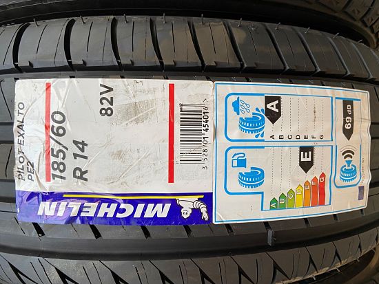 185/60 VR 14 Michelin Pilot Exalto
