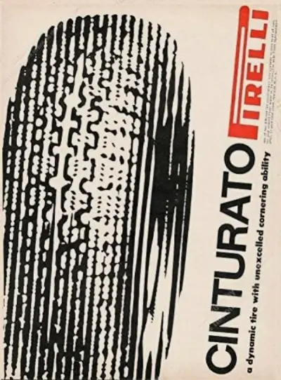 155 R13 Tyres - Early PIRELLI CINTURATO CA67 Advert