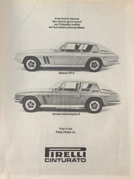 205/70 R 15 Tyres - Jensen Interceptor on 205/70 R 15 PIRELLI CINTURATO CN12 Tyres