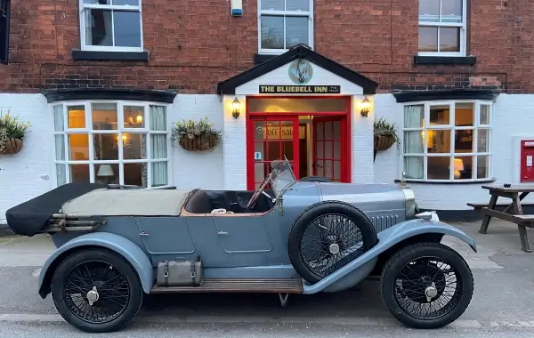 Dougal's 1924 Delage DIS on 8.20 x 120 Ensign Chevron Cord Beaded Edge Tyres