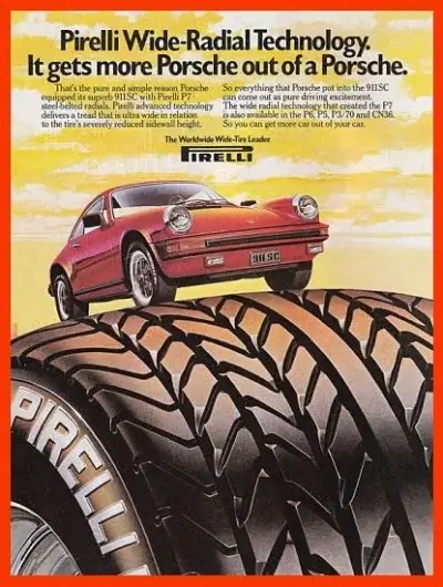 Click to enlarge PIRELLI CINTURATO ™ P7 Porsche Advertisement