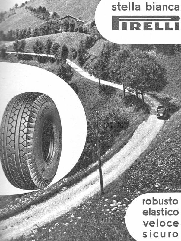 PIRELLI STELLA BIANCA Advert PIRELLI STELLA BIANCA Advert