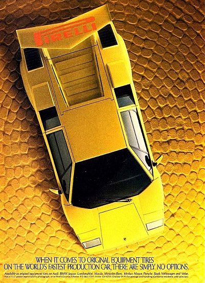 Lamborghini Countach Pirelli Poster
